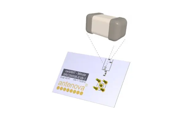 Antenova adds a tiny embedded antenna for dual-band WLAN: Minuta